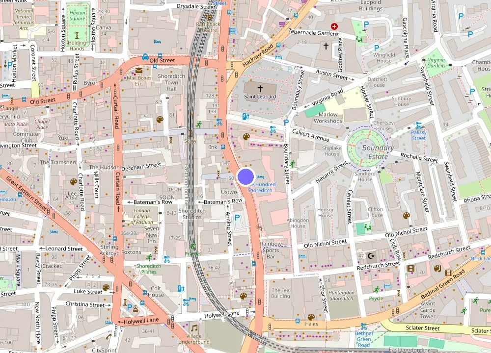 Map: One Hundred Shoreditch